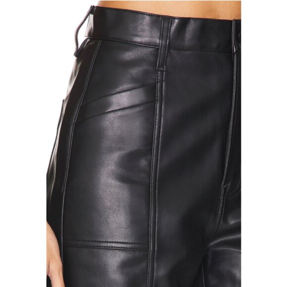 PISTOLA Taylor High Rise Faux Leather Straight Leg - Picture 3 of 13